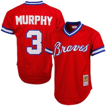 mens mitchell and ness dale murphy red atlanta braves 1980 a